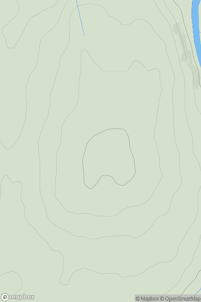 Thumbnail image for Hillhead Hill [Ayr to the River Clyde] showing contour plot for surrounding peak
